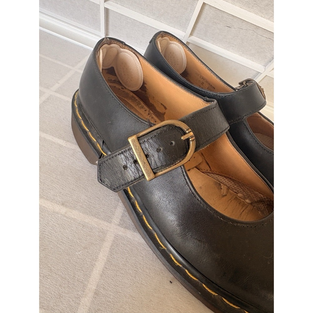 Dr. Martens Single-Strap Mary Jane UK Black Leather - VTG MIE - Picture 2 of 12